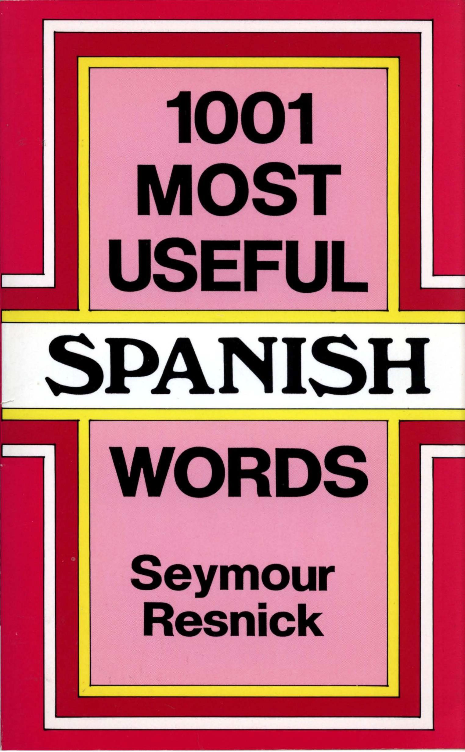 دانلود (خرید) کتاب 1001 Most Useful Spanish Words